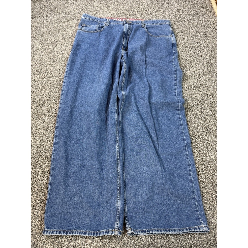 Vintage Polo Jeans Co Relaxed Straight Jeans Men's Size 40X32 Blue Baggy NWOT